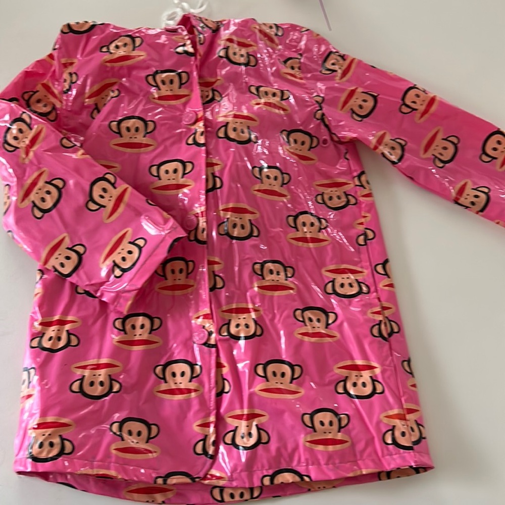 Paul Frank Julius the Monkey Pink Raincoat
